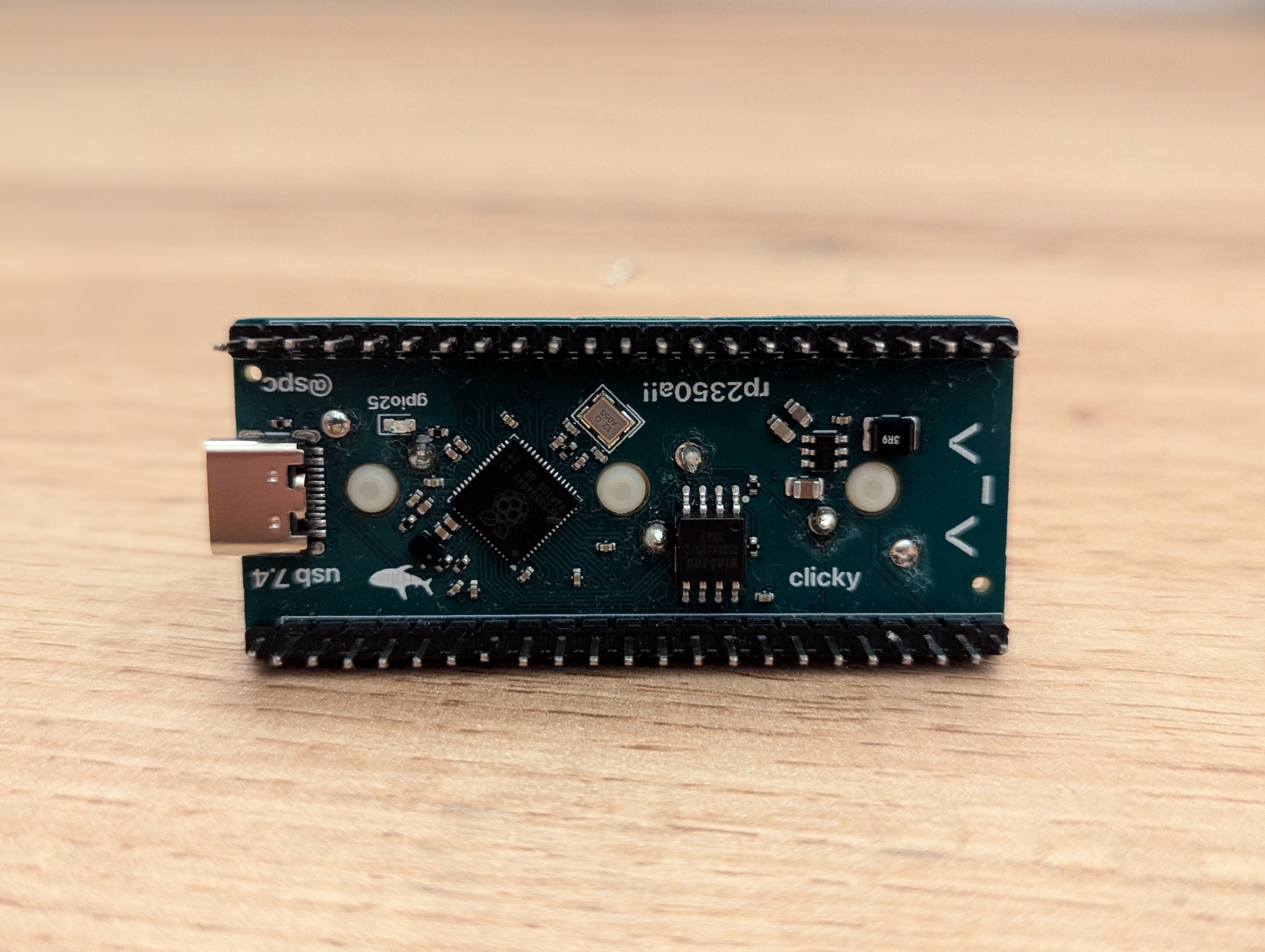 clicky devboard side